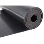 Covor cauciuc SBR, cu insertie textila,  3/1200 mm, negru, 1 ml